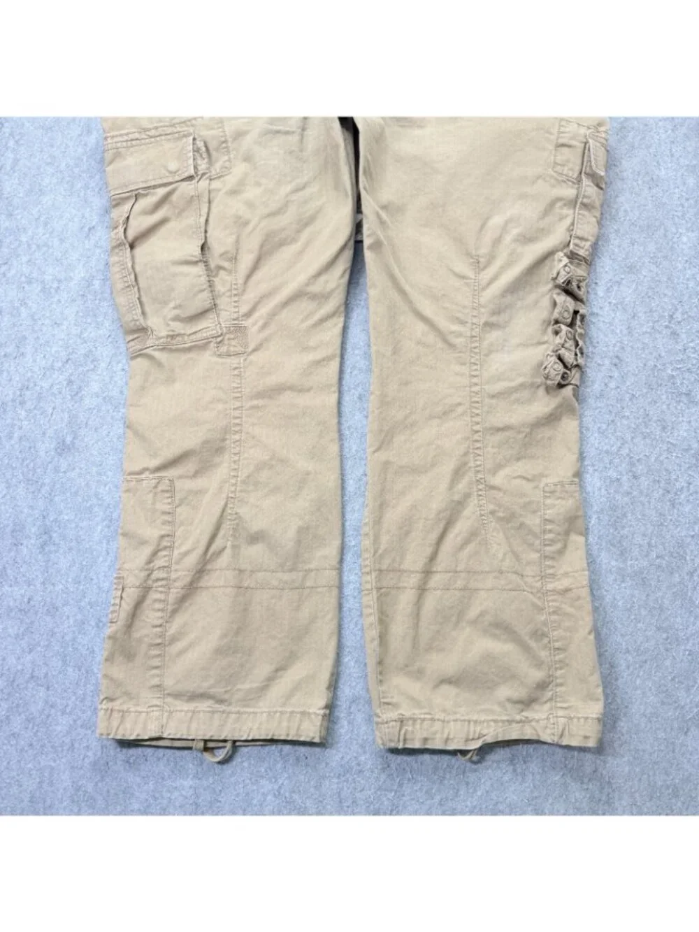 Polo Ralph Lauren Cargo Pants Men 42 x 30 Beige Paratrooper Military Adjustable